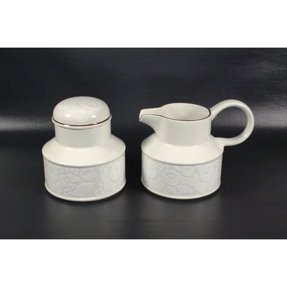 Creamer and Sugar Set Midwinter Stonehenge "Winter" Pattern, Wedgwood Potteries - Picture 2 of 9